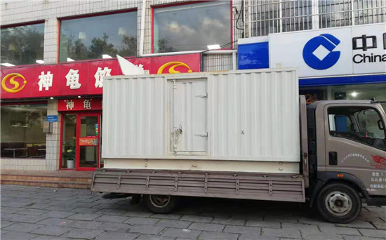 翰林镇出租发电机施工案例
